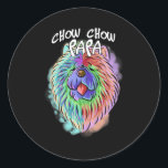 Adesivo Colorful Pop Art Portrait Chow Chow Dog Dad<br><div class="desc">Colorful Pop Art Portrait Chow Chow Dog Dad Father's Day Gift. Perfect gift for your dad,  mom,  papa,  men,  women,  friend and family members on Thanksgiving Day,  Christmas Day,  Mothers Day,  Fathers Day,  4th of July,  1776 Independent day,  Veterans Day,  Halloween Day,  Patrick's Day</div>