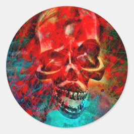 Adesivo Colorful skull