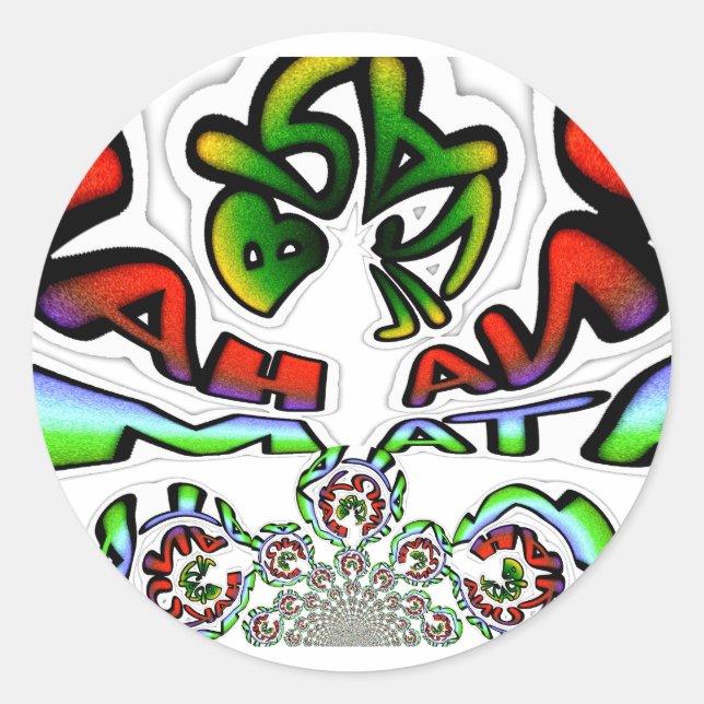 Adesivo Colorida Hakuna Matata Grafite Art (Frente)