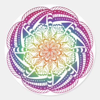 Adesivo Colorida Mandala Stickers.