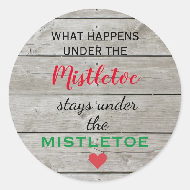 Adesivo Colorida Mistletoy Holiday Sticker (Frente)