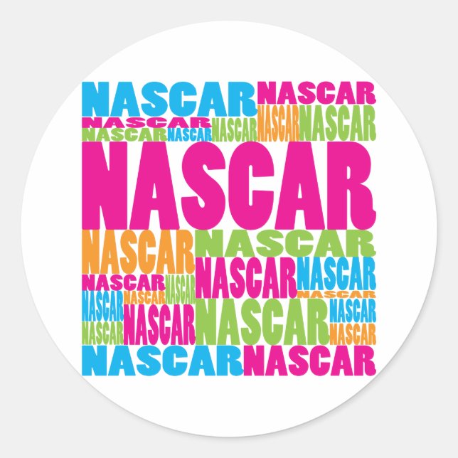 Adesivo Colorida NASCAR (Frente)