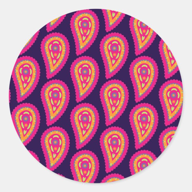 Adesivo Colorida Paisley (Frente)