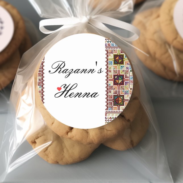 Adesivo Colorida palestina personalizada Henna Sticker (Criador carregado)