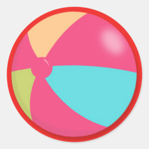 Adesivo Colorida Pastel Beach Ball
