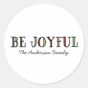 Adesivo Colorido, Joyful Holiday Stickers