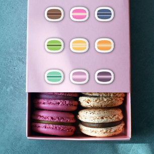 Adesivo Colorido Macaron Set Stickers