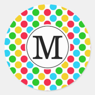 Adesivo Colorido Personalizado de Golfe com Monogr