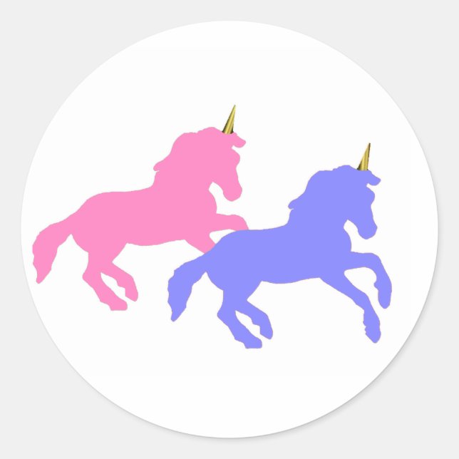 Adesivo Colorido Unicorns Stickers (Frente)