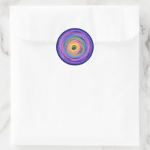 Colorido vibrante centering Círculos Aquarela - 