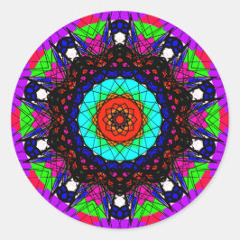 Adesivo Colorido Visionário Mandala