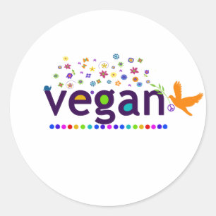 Adesivo Colorir Vegan