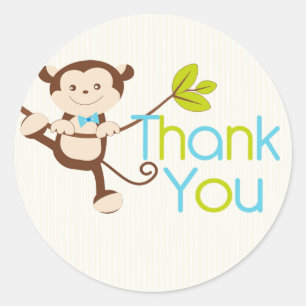 Adesivo Colos de Festa de aniversário de macacos modernos 