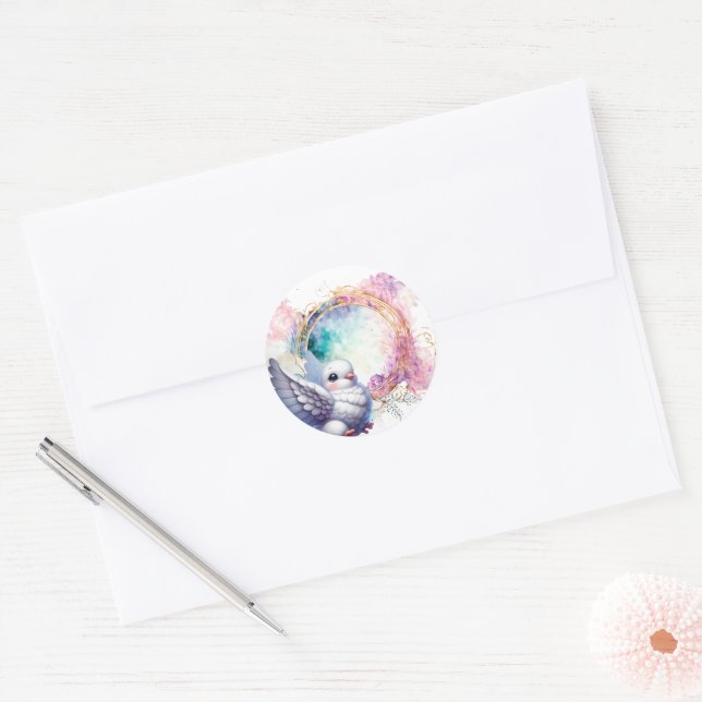 Adesivo Colourful Dove (Envelope)