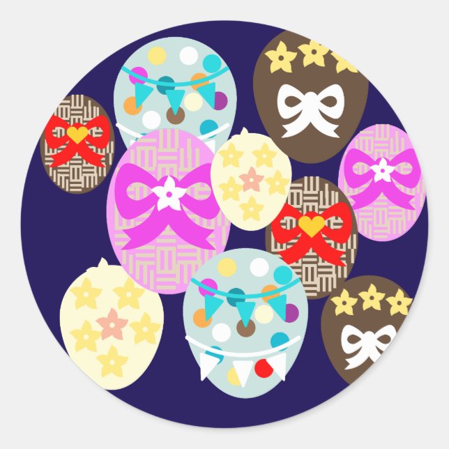 Adesivo Colourful patterned Easter Egg   (Frente)