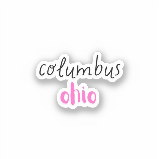 Adesivo Columbus Ohio (Frente)