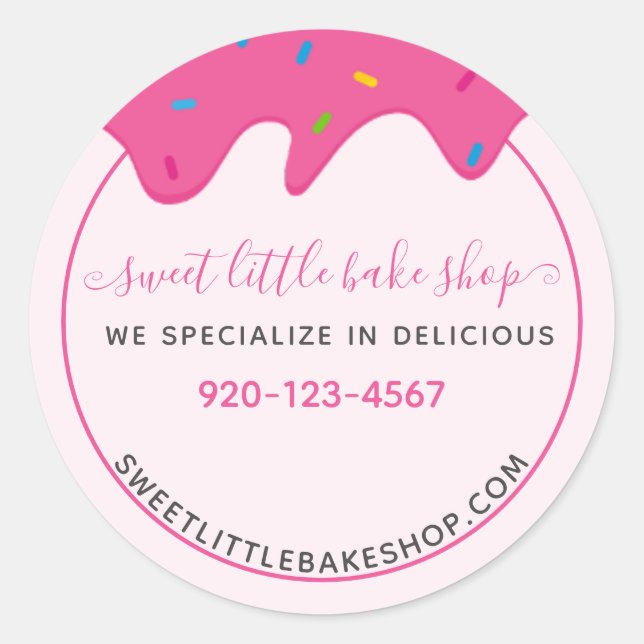 Adesivo Coluna de Glacé de Icagem de Bakery borrifam-se em (Frente)