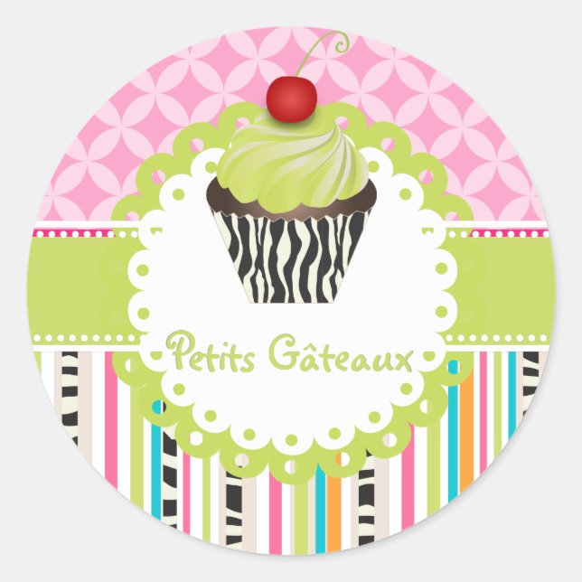 Adesivo Coluna de teclas PixDezines cupcake/cor DIY (Frente)