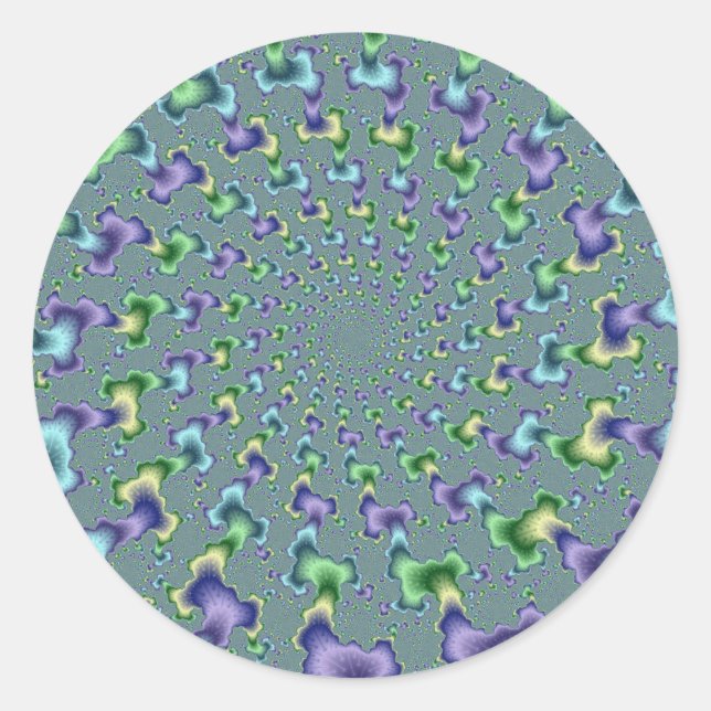 Adesivo Colunas Pedais - Fractal (Frente)