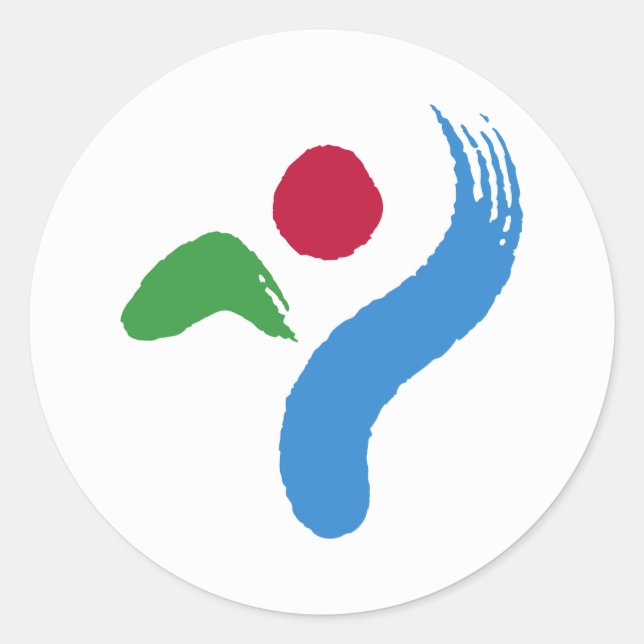 Adesivo com a Bandeira de Seul, Coreia do Sul (Frente)