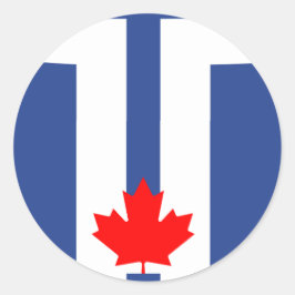 Adesivo com a Bandeira de Toronto, Canadá