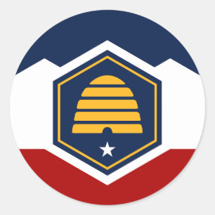 Adesivo com a Bandeira de Utah, EUA