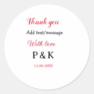 Adesivo Com amor adicione o nome do casal letra obrigado a