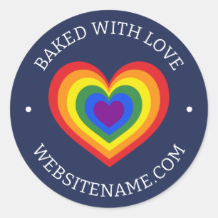 Adesivo Com Amor, Marinho Personalizado De Site Do Rainbow