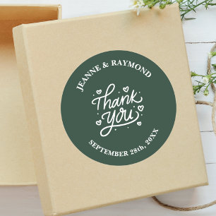 Adesivo Com Amor Presente de Agradecimento de Casamento Ve