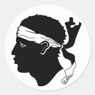 Adesivo com bandeira corsa