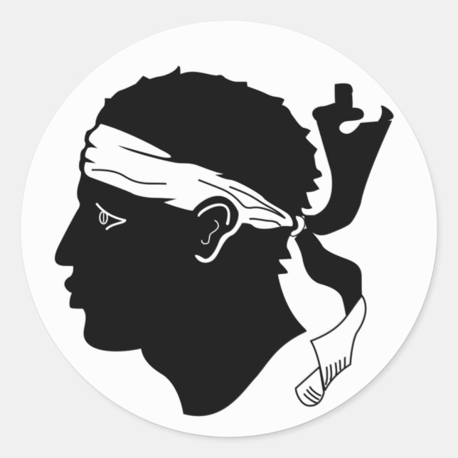 Adesivo com bandeira corsa (Frente)