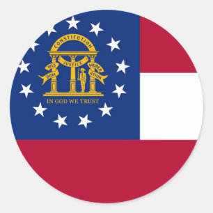 Adesivo com Bandeira da Geórgia
