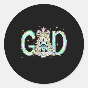 Adesivo Com Deus Todas As Coisas São Possíveis De Natal