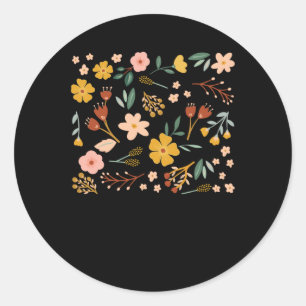 Adesivo com Estampa Floral Fofa e Divertida