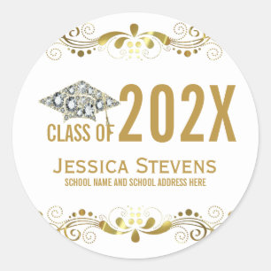 Adesivo Com Lugar Dourado e Diamantes Formando Ruas Quadra