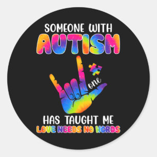 Adesivo Com O Autismo Me Ensinou A Conhecer O Autismo Mon