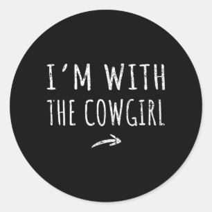 Adesivo Com o Cowgirl Combinando Fantasia Preguiçosa de Ha