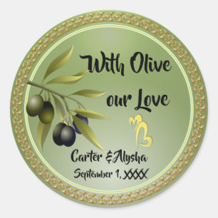 Adesivo Com Olive nosso Amor Personalizado