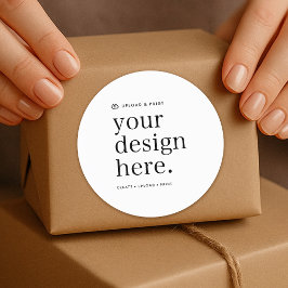 Adesivo com seu design enviado 3" Rodada