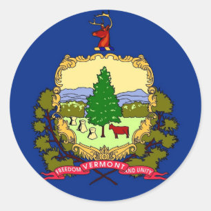 Adesivo com sinalizador de Vermont