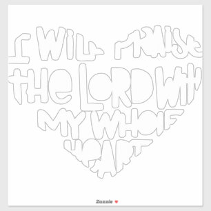 Adesivo Com todo o meu coração