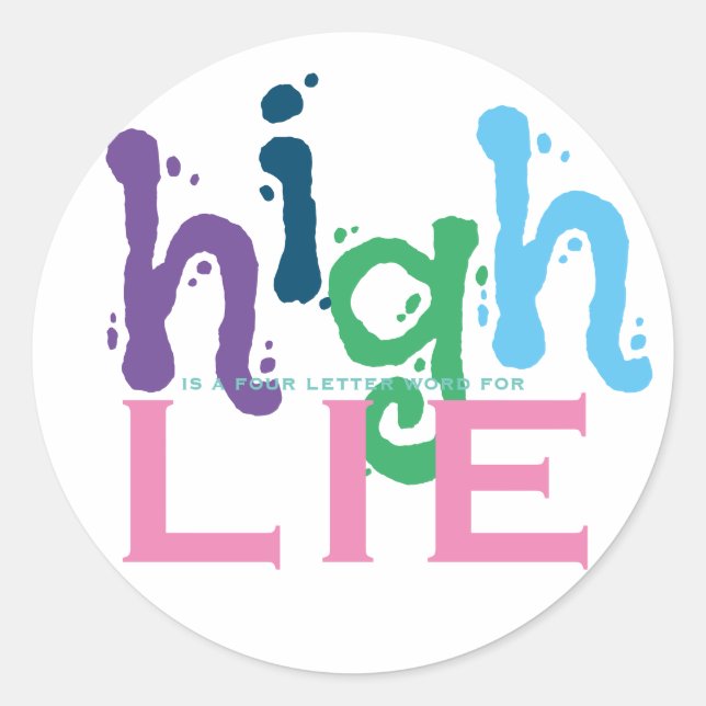 adesivo com uma mensagem de sobriedade (Frente)