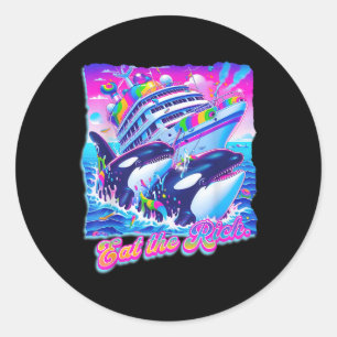 Adesivo Coma a baleia rica dos anos 90 Orca Funny Whale An