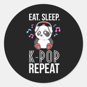 Adesivo Coma a citação do KP-Pop do Sleep Repete ns Panda 