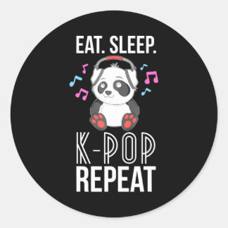 Adesivo Coma a citação do KP-Pop do Sleep Repete ns Panda 