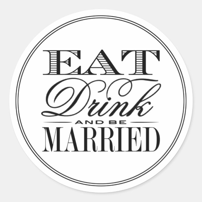 Adesivo Coma, Beba E Case-Se Com Negra Moderna/Branca (Frente)