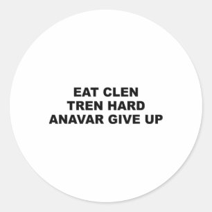 Adesivo Coma Clen Tren Duro Anavar Desista Engraçado Fisic