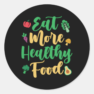 Adesivo Coma Comida Mais Saudável Para Vegetariana Vegana