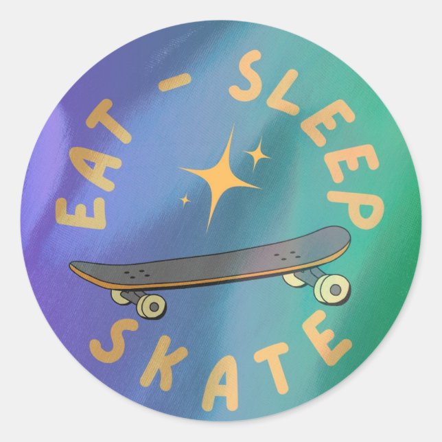 Adesivo Coma Dorme Skate (Frente)