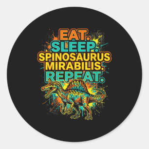 Adesivo Coma dormir spinosaurus mirabilis repita espirre